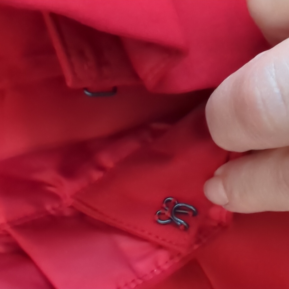INC Opulent Glamorous Red Ruffled Jacket - Picture 7 of 11